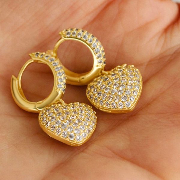 The Hills Heart Pendant Earrings Online - Image 3