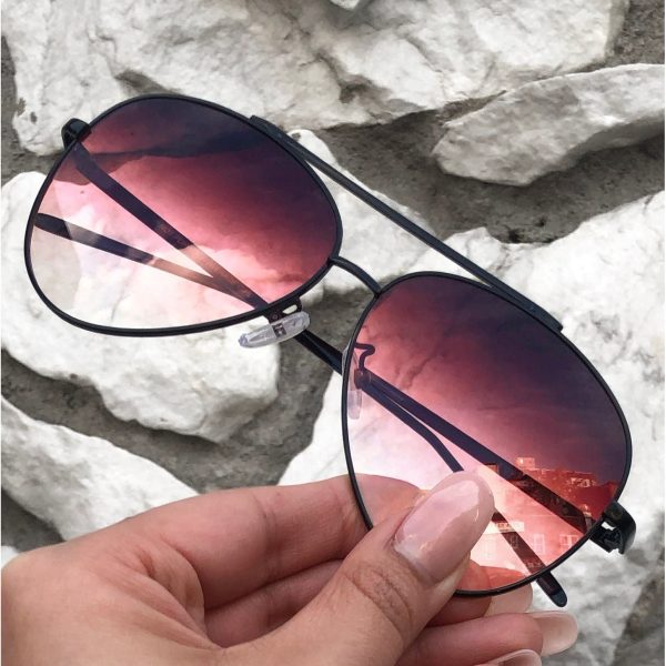 Amelia - Faded Burgundy Sunglasses Online - Image 5
