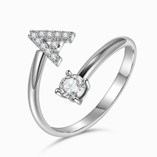 Sparkling Initial Ring Sale - Image 2