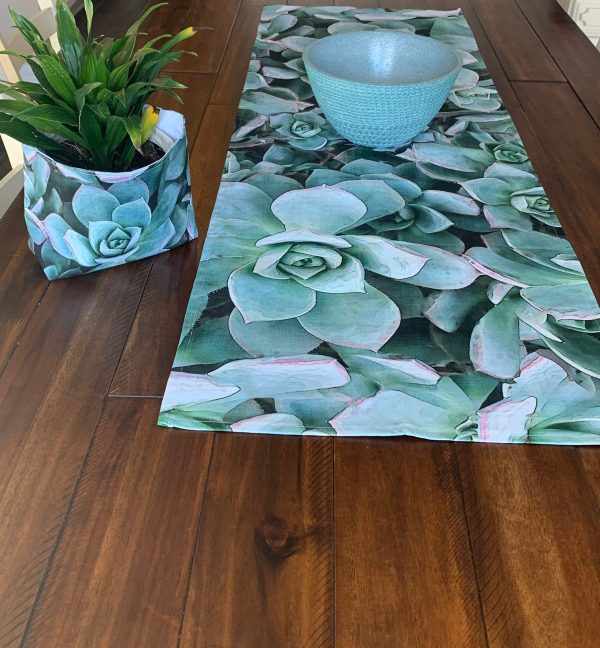 Succulent Table Runner For Sale - Image 2