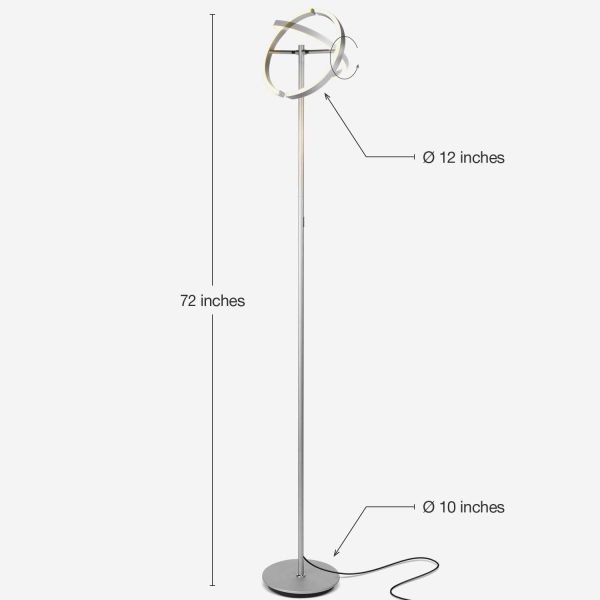 The Halo Split - Modern LED Torchiere Floor Lamp by Brightech Cheap - Image 2