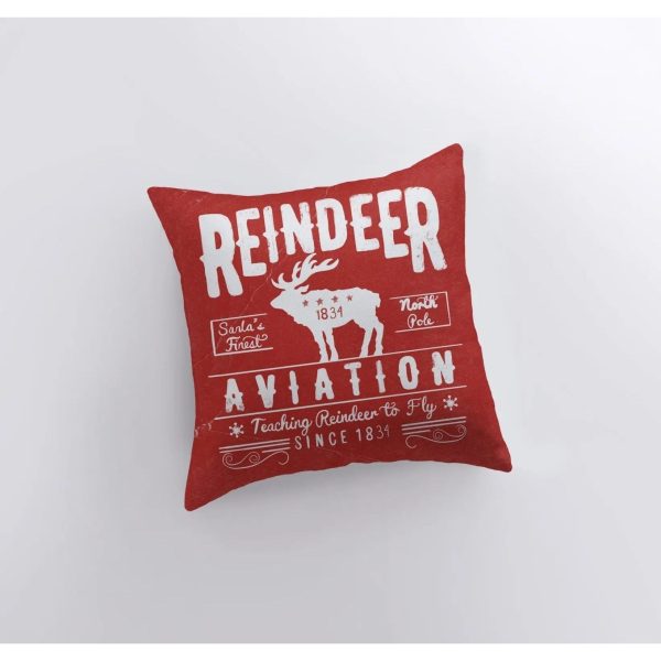 Red Reindeer Pillow | Pillow Cover Cheap - Image 3