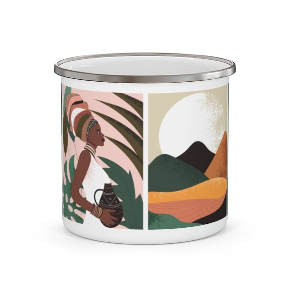 Artsy Pastel African Enamel Mug Online now