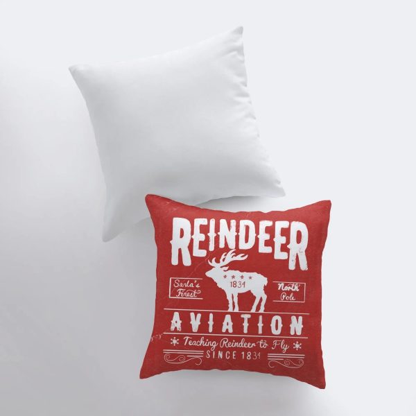 Red Reindeer Pillow | Pillow Cover Cheap - Image 4