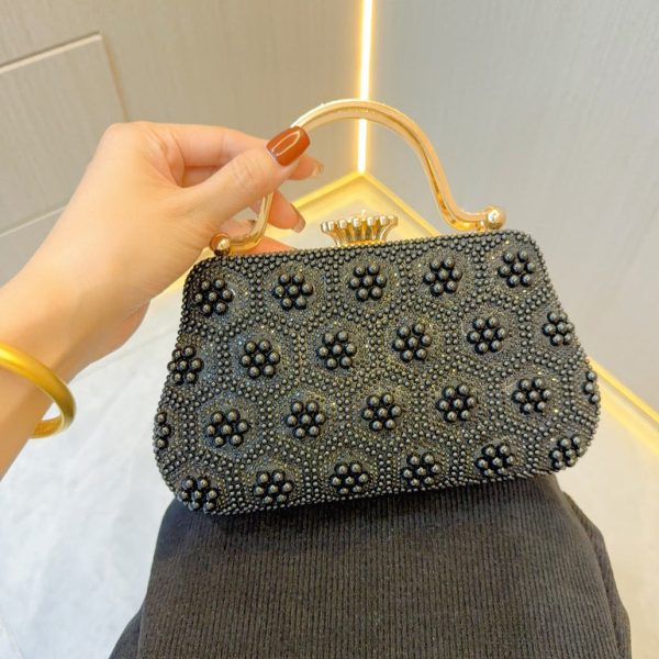 (CS) Clarabelle Pearl Clutch Bag Fashion - Image 3