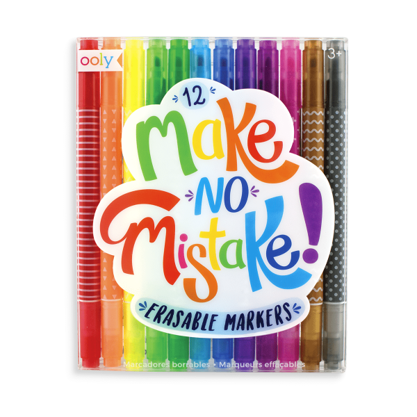 Make No Mistake Erasable Markers - Set of 12 Supply