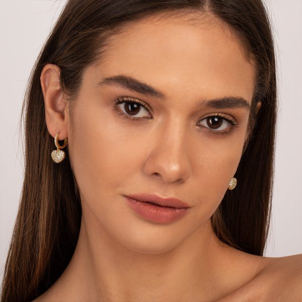 The Hills Heart Pendant Earrings Online - Image 2