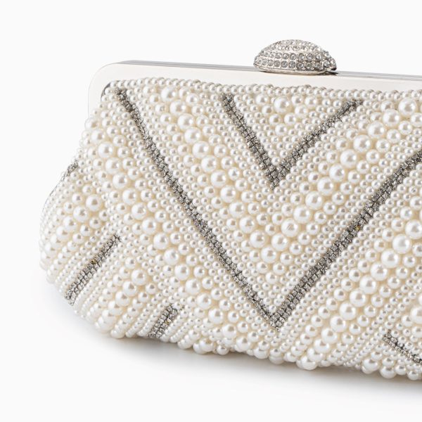 Pristine Pearl Clutch Bag Fashion - Image 2