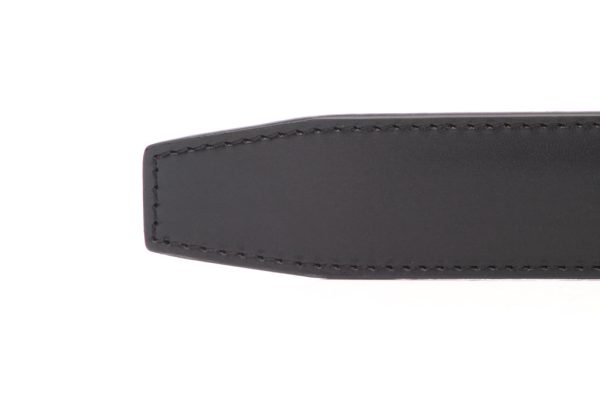 1.5  Black Vegetable Tanned Leather Strap Online now - Image 2