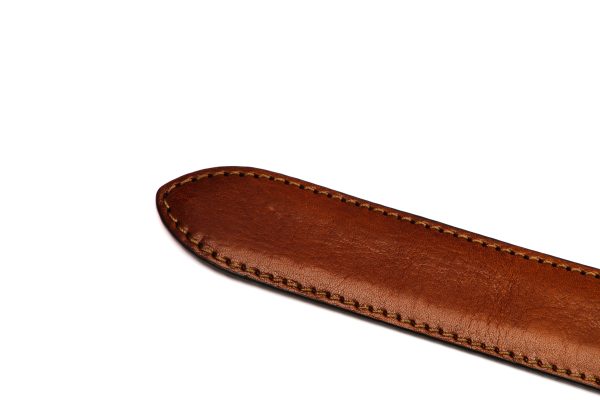 1.25  Cognac Italian Calfskin Strap Online Sale - Image 3