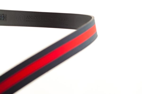 1.25  Navy-Red Stripe Cloth Strap Cheap - Image 2