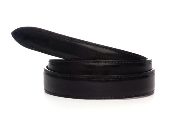 1.25  Black Italian Calfskin Strap Cheap - Image 2