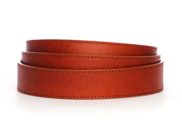 1.25  Saddle Tan Vegetable Tanned Leather Strap For Discount