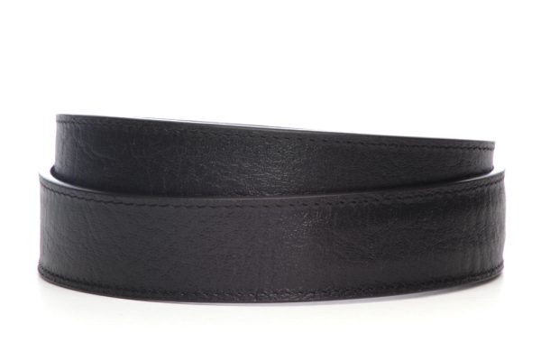 1.5  Black Buffalo Vegetable Tanned Leather Strap Online now