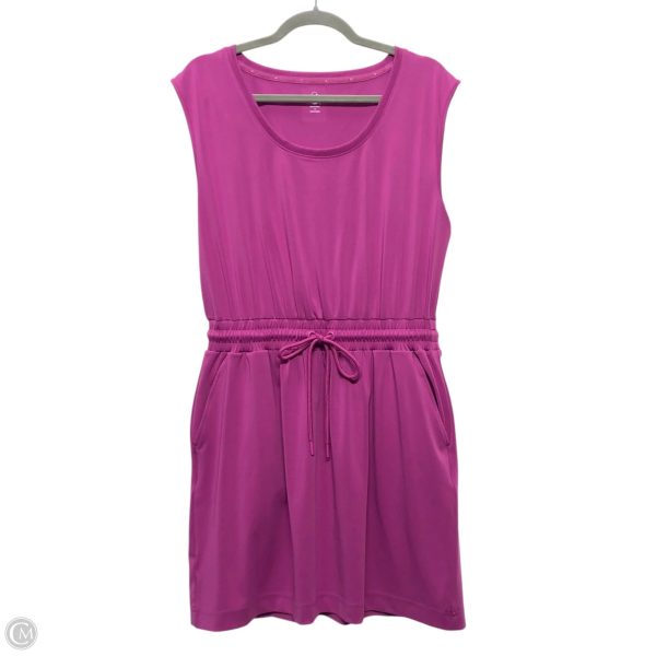Athletic Dress By Lou And Grey In Purple, Size: M For Cheap