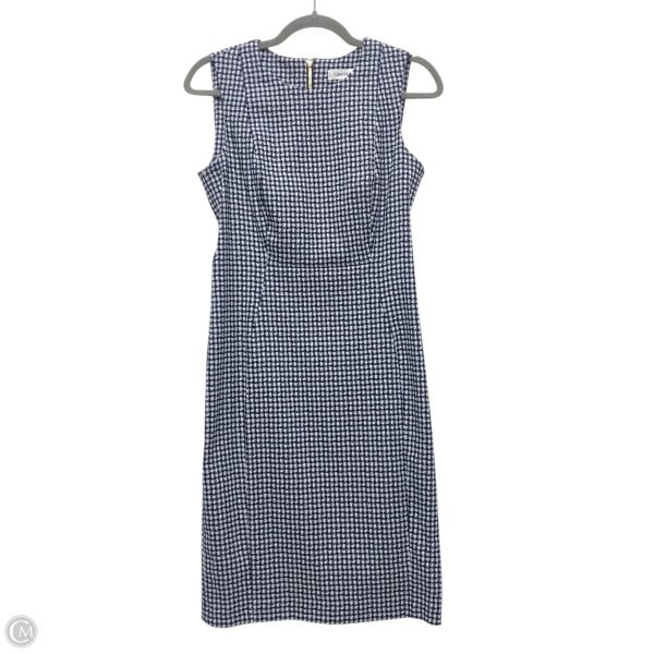 Dress Work By Calvin Klein In Blue & White, Size: 6 Cheap