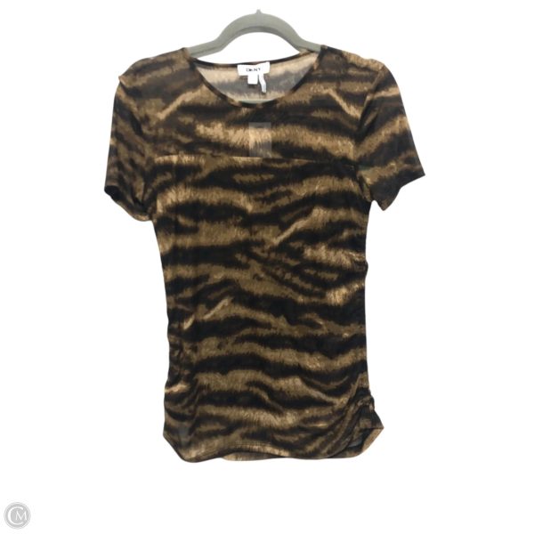 Top Short Sleeve By Dkny In Animal Print, Size: S Hot on Sale